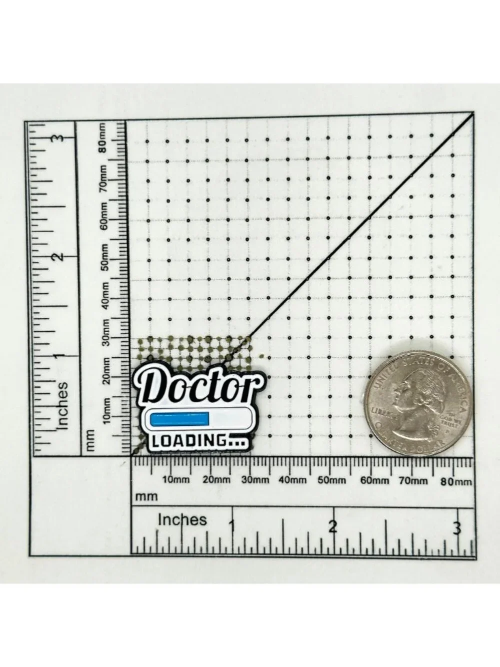 ❤️New Oz Enamel Pin Doctor Loading... Medical Themed Brooch White medical gift